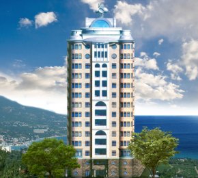 Tower residential house on the Griboyedov st. in Yalta